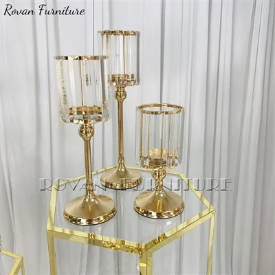 Set Tempat Lilin Emas