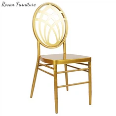 Kursi Emas Modern yang Dapat Ditumpuk